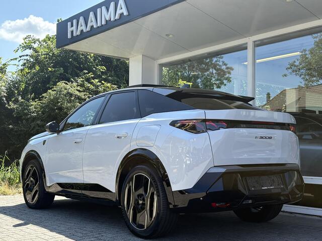 Peugeot 3008 e-3008 GT 73 kWh | NIEUW | 16% bijtelling tot ¤ 30.000 | WLTP tot 526km | 160kW snelladen | Schuif-/kanteldak | Stoel- & stuurverwarming | Elektr. achterklep | Adaptieve Cruise Control | Navi