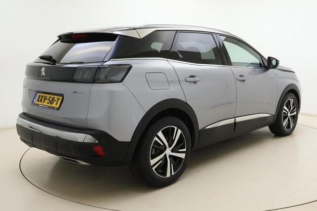 Peugeot 3008 1.6 HYbrid4 300 GT | Panoramadak | Achteruitrijcamera | Cruise control | Stuurversnellingen | Apple carplay/Android auto | Navigatie | Interieurverlichting | Stof/Leren bekleding | Climate control | Dodehoekdetectie | Stuurbediening |