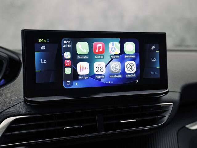 Peugeot 3008 1.6 HYbrid 225 Allure Sport 225Pk Automaat (APPLE CARPLAY, GROOT NAVI, 360 CAMERA, SPORTSTOELEN, LEDER, KEYLESS, GETINT GLAS, LANE ASSIST, NIEUWSTAAT)