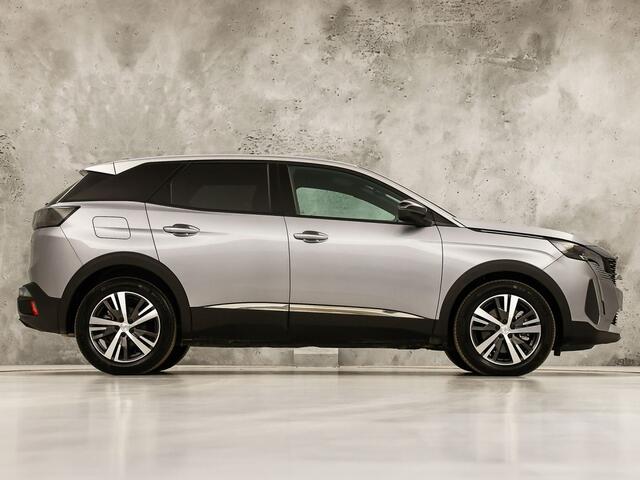 Peugeot 3008 1.6 HYbrid 225 Allure Sport 225Pk Automaat (APPLE CARPLAY, GROOT NAVI, 360 CAMERA, LEDER, SPORTSTOELEN, KEYLESS, GETINT GLAS, ZWART HEMEL, NIEUWSTAAT)
