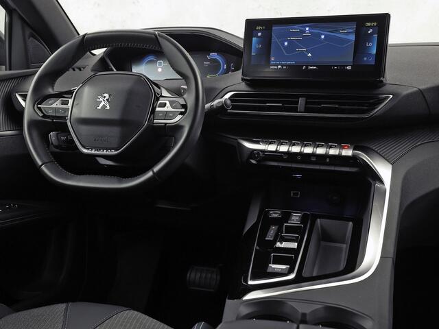 Peugeot 3008 1.6 HYbrid 225 Allure Sport 225Pk Automaat (APPLE CARPLAY, GROOT NAVI, 360 CAMERA, LEDER, SPORTSTOELEN, KEYLESS, GETINT GLAS, ZWART HEMEL, NIEUWSTAAT)