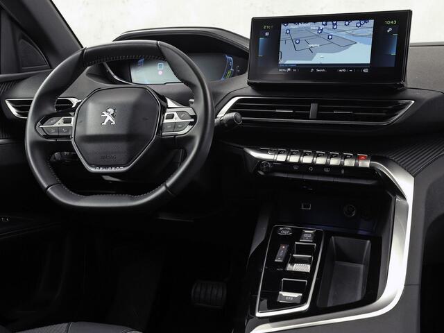 Peugeot 3008 1.6 HYbrid 225 Allure Sport 225Pk Automaat (APPLE CARPLAY, GROOT NAVI, 99% SOH, 360 CAMERA, LEDER, SPORTSTOELEN, ZWART HEMEL, GETINT GLAS, NIEUWSTAAT)