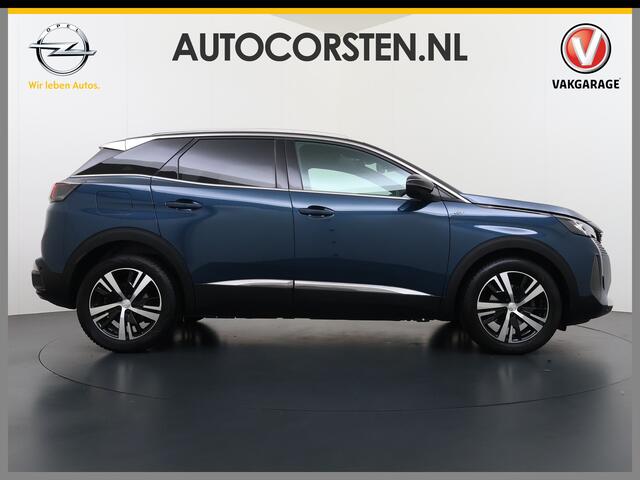 Peugeot 3008 131PK AUT-8 GT Line Adap.Cruise 3D-Navi 360°Camera Apple Carplay Android PDCStoelverw. Elek.Achterklep Ecc Privacy Glas Lmv Led Connected-Apps Bluetooth Lane Assist Led Dodehoeksensor Voorzien van All-Season banden