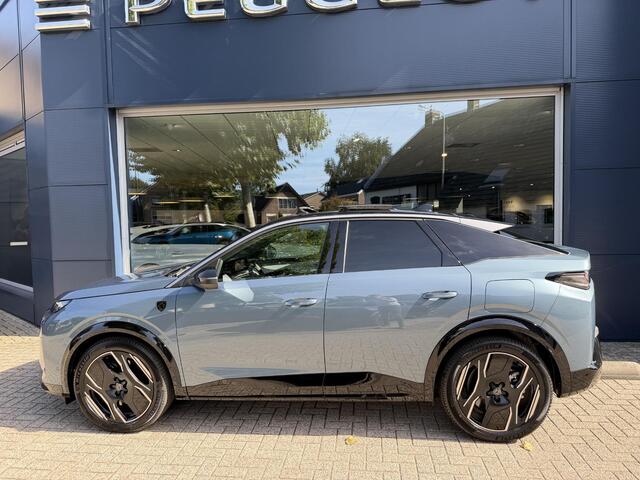 Peugeot 3008 e-3008 Launch Edition 325 Dual Motor 73 kWh | 8 Jaar Garantie | Nieuw Auto | Volledig Lederen Bekleding | Focal Audio | Panoramisch Schuifdak | LED Matrix Verlichting | Navigatie | 20" Lichtmetalen Velgen | 360 Graden Camera | Dode Hoek Detectie | Adaptieve Cruise Control | Stoelverwarming + Massage + Ventilatie | Hoge Zitpositie |