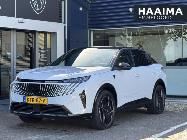 Peugeot 3008 e-3008 GT 73 kWh | NIEUW | 16% bijtelling tot € 30.000 | WLTP tot 526km | 160kW snelladen | Schuif-/kanteldak | Stoel- & stuurverwarming | Elektr. achterklep | Adaptieve Cruise Control | Navi