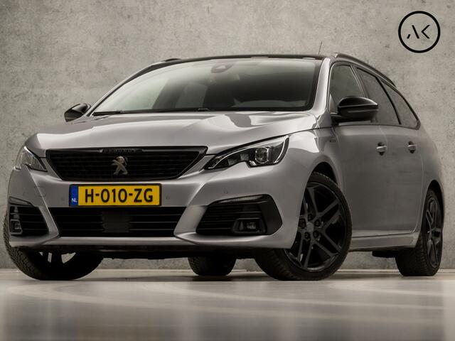 Peugeot 308 SW 1.2 PureTech GT-line Automaat (PANORAMADAK, APPLE CARPLAY, GROOT NAVI, 360 CAMERA, ADAPTIVE CRUISE, LEDER, SPORTSTOELEN, KEYLESS, DENON AUDIO, LED KOPLAMPEN, DAB+, ZWART HEMEL, NIEUWSTAAT)