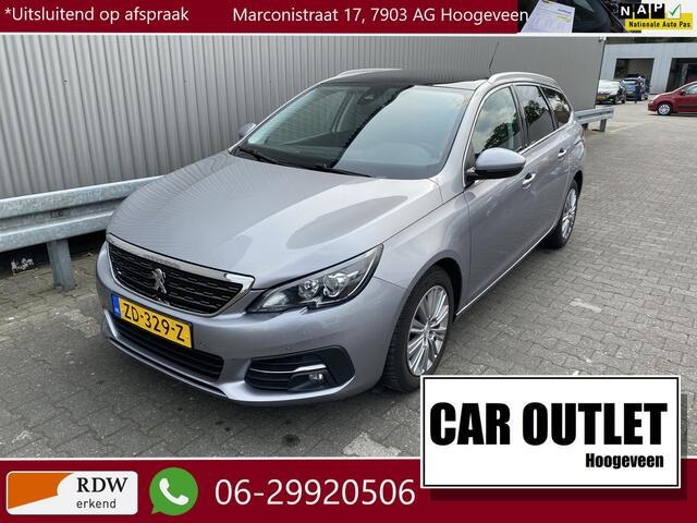 Peugeot 308 SW 1.2 PureTech Blue Lease Premium 2019! Clima, Navi, Pano, Parkassist & Cam. CC, LM, Trekh, nw. APK - Inruil Mogelijk -