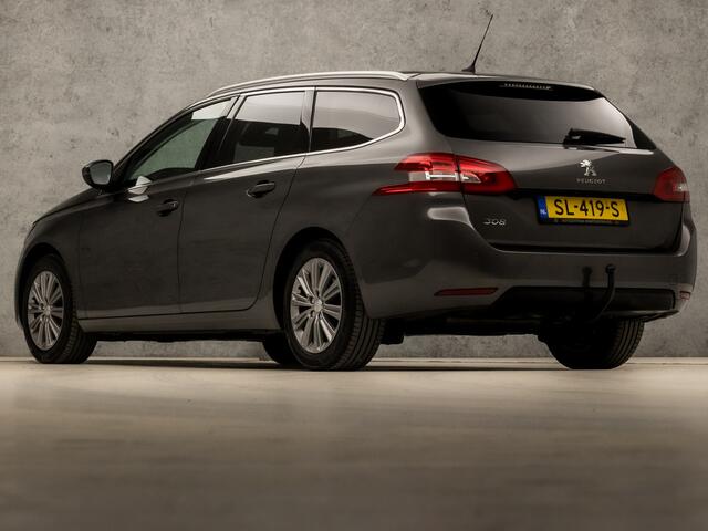 Peugeot 308 SW 1.2 PureTech Sport Automaat (PANORAMADAK, APPLE CARPLAY, GROOT NAVI, 360 CAMERA, LEDER, SPORTSTOELEN, CAMERA, TREKHAAK, CRUISE, NIEUWSTAAT)