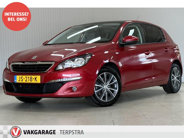 Peugeot 308 1.2 PureTech Style/ DEALER ONDERHOUDEN!/ D-Riem verv: 100.000 KM!/ Panorama-Dak/ 16'' LMV/ DAB+/ Navi/ Clima/ Cruise/ Elek. pakket/ Isofix/ Bluetooth/ Armsteun/ Multi. LEDER. Stuur/ PDC/ Extra getint glas.