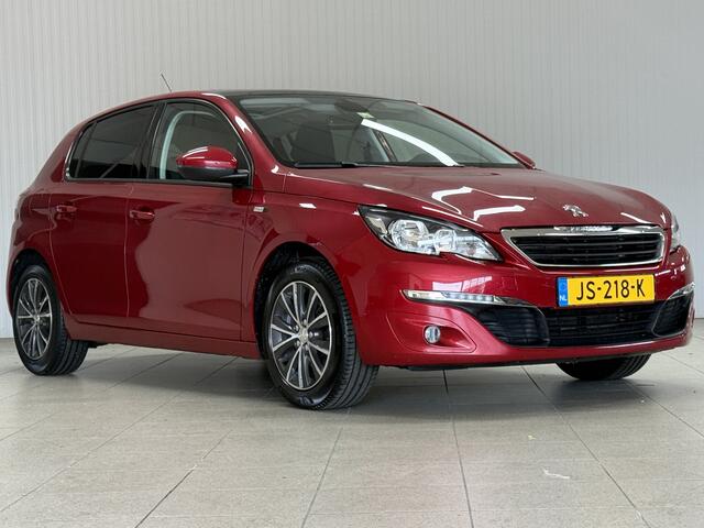 Peugeot 308 1.2 PureTech Style/ DEALER ONDERHOUDEN!/ D-Riem verv: 100.000 KM!/ Panorama-Dak/ 16'' LMV/ DAB+/ Navi/ Clima/ Cruise/ Elek. pakket/ Isofix/ Bluetooth/ Armsteun/ Multi. LEDER. Stuur/ PDC/ Extra getint glas.