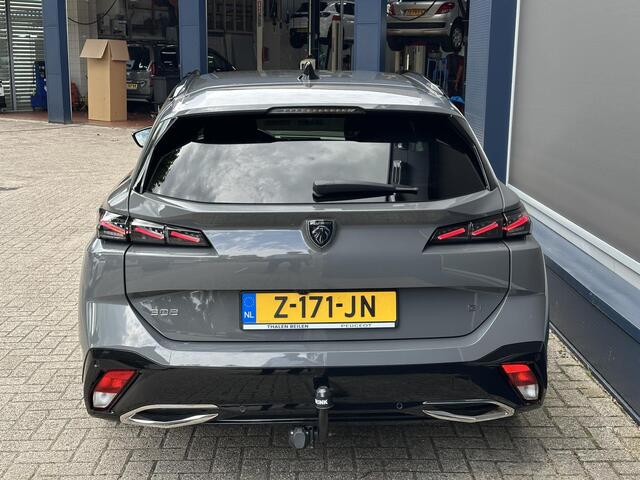 Peugeot 308 SW GT 1.2 Turbo 130 PK Automaat | Pack Navigatie | Trekhaak 1200 KG | Full LED Matrix Verlichting | Slechts 14.000 KM | 18" Portland Velgen | Stoelverwarming | Alcantara Bekleding | Dode Hoek Detectie | Parkeercamera | Keyless Entry |