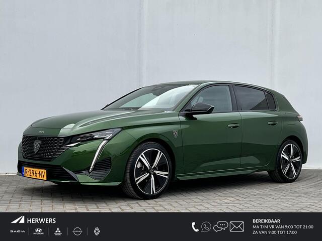 Peugeot 308 1.6 Hybrid 225 GT Automaat Plug-In Hybride / Trekgewicht 1500 kg / Climate control / Leder Alcantara / Drive Assist pakket / Adaptief cruise control / Dode hoek detectie / Keyless / Camera 360° / Parkeersensoren / LED / Navigatie i-Connected Advanced /
