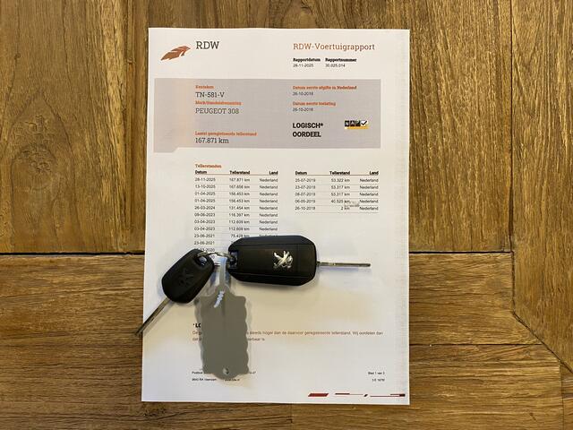 Peugeot 308 SW 1.2 PureTech Blue Lease Executive 168Dkm.NAP, Clima, Navi, Pano, CC, PDC, LM, nw. APK - Inruil Mogelijk -