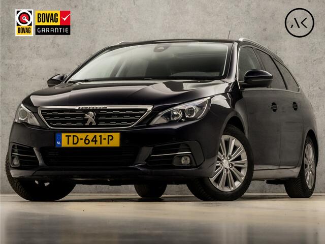 Peugeot 308 SW 1.2 PureTech Sport (PANORAMADAK, APPLE CARPLAY, GROOT NAVI, LEDER, STOELVERWARMING, 360 CAMERA, GETINT GLAS, TREKHAAK, CRUISE, NIEUWE APK, NIEUWSTAAT)