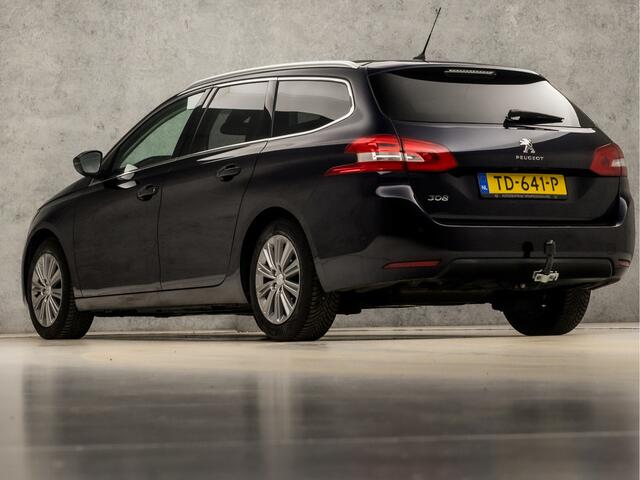 Peugeot 308 SW 1.2 PureTech Sport (PANORAMADAK, APPLE CARPLAY, GROOT NAVI, LEDER, STOELVERWARMING, 360 CAMERA, GETINT GLAS, TREKHAAK, CRUISE, NIEUWE APK, NIEUWSTAAT)