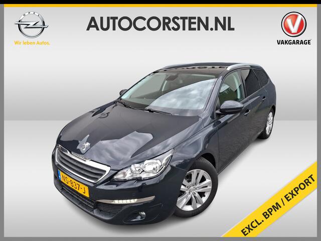 Peugeot 308 SW 1.2T 111PK Navi Ecc ** Ex Bpm Export ** Panoramadak Cruise Control Pdc Bluetooth Blue Executive Lmv Trekhaak Privacy Glas Origineel Nederlandse Auto