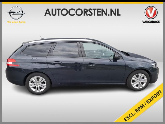 Peugeot 308 SW 1.2T 111PK Navi Ecc ** Ex Bpm Export ** Panoramadak Cruise Control Pdc Bluetooth Blue Executive Lmv Trekhaak Privacy Glas Origineel Nederlandse Auto