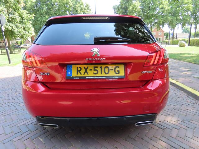 Peugeot 308 1.2 PureTech GT-line 131 PK !! Alcantara/Leer Panoramadak Carplay Led Xenon Keyless Navigatie Achteruitrijcamera Ecc Cruisecontrol Pdc Lm Velgen