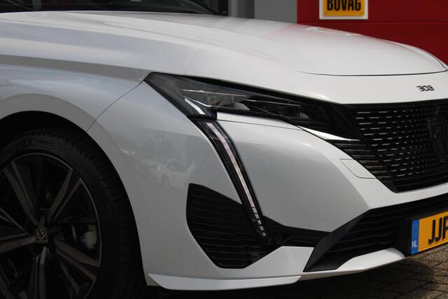 Peugeot 308 1.2 Hybrid 145PK AUTOMAAT GT | PANORAMA SCHUIF/KANTEL DAK | AFNEEMBARE TREKHAAK | NAVIGATIE | SENSATION PACK: FOCAL HIFI SYSTEM (PREMIUM HIFI SYSTEEM MET 10 SPEAKERS)/DRAADLOZE TELEFOONLADER | 360° VISION & DRIVE ASSIST PLUS PACK: ACHTERUITRIJCAMERA 360°