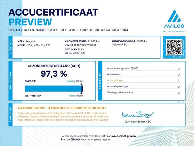 Peugeot 308 SW 1.6 HYbrid 180 Allure Pack Business | SOH 97.3% | Trekhaak | 360 camera | Adaptive cruise | Carplay | Climate control | Virtual |