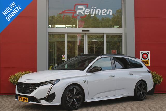 Peugeot 308 SW 1.2 Hybrid 145PK GT AUTOMAAT | PANORAMA SCHUIF/KANTEL DAK | AFNEEMBARE TREKHAAK | NAVIGATIE | SENSATION PACK: FOCAL HIFI SYSTEM (PREMIUM HIFI SYSTEEM MET 10 SPEAKERS)/DRAADLOZE TELEFOONLADER | 360° VISION & DRIVE ASSIST PLUS PACK: ACHTERUITRIJCAMERA 36
