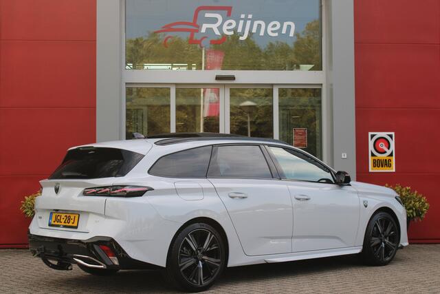 Peugeot 308 SW 1.2 Hybrid 145PK GT AUTOMAAT | PANORAMA SCHUIF/KANTEL DAK | AFNEEMBARE TREKHAAK | NAVIGATIE | SENSATION PACK: FOCAL HIFI SYSTEM (PREMIUM HIFI SYSTEEM MET 10 SPEAKERS)/DRAADLOZE TELEFOONLADER | 360° VISION & DRIVE ASSIST PLUS PACK: ACHTERUITRIJCAMERA 36