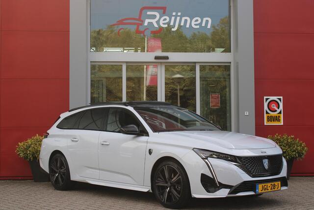Peugeot 308 SW 1.2 Hybrid 145PK GT AUTOMAAT | PANORAMA SCHUIF/KANTEL DAK | AFNEEMBARE TREKHAAK | NAVIGATIE | SENSATION PACK: FOCAL HIFI SYSTEM (PREMIUM HIFI SYSTEEM MET 10 SPEAKERS)/DRAADLOZE TELEFOONLADER | 360° VISION & DRIVE ASSIST PLUS PACK: ACHTERUITRIJCAMERA 36