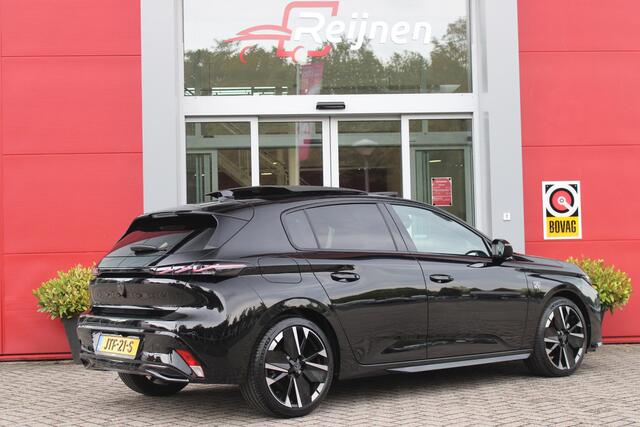 Peugeot 308 1.2 Hybrid 145PK AUTOMAAT GT PACK | PANORAMA SCHUIF/KANTEL DAK | AFNEEMBARE TREKHAAK | SENSATION PACK: FOCAL HIFI SYSTEM MET 10 SPEAKERS/DRAADLOZE TELEFOONLADER | 360 VISION & DRIVE ASSIST PLUS PACK: ACHTERUITRIJCAMERA 360° VISEOPARK (4-CAMERA'S)/PARKEERHULP VOOR + ACHTER/ANTIDIEFSTAL ALARM/3-D INSTRUMENTENPANEEL/CLEAN CABIN | ALCANTARA EXECUTIVE PACK: BEKLEDING ALCANTARA/KUNSTLEDER INCL. ELEKTRISCH VERSTELBARE AGR STOEL MET GEHEUGENFUNCTIE/VERWARMBARE VOORSTOELEN/MASSAGE FUNCTIE OP BEIDE VOORSTOELEN | 18" LICHTMETALEN VELGEN | NAVIGATIE | LED MATRIX KOPLAMPEN | KEYLESS ENTRY/START | GELAAGDE VOORPORTIERRUITEN | SFEER VERLICHTING | DRAADLOZE APPLE CARPLAY/ANDROID AUTO | VERLICHT LOGO | DODEHOEK DETECTIE |