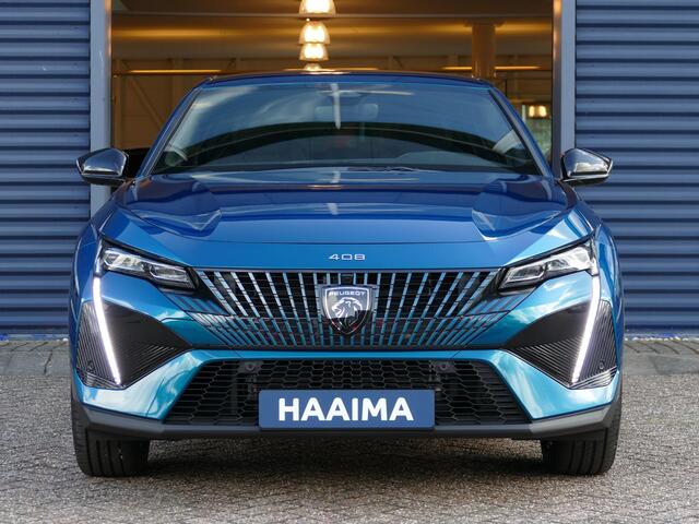 Peugeot 408 1.2 Hybrid 145 e-DCS6 GT | NIEUW | Uit voorraad leverbaar! | 360° Camera | Matrix LED | Alcantara pakket | Stoelverwarming | Memory | Keyless | Elektrische achterklep | 19'' LM velgen