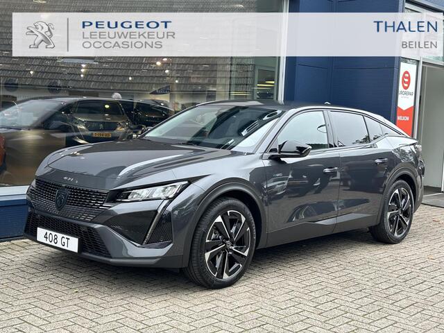 Peugeot 408 1.6 HYbrid Allure Pack 180 EAT8 | Automaat | Volledig Zwart Leder | Navigatie | Afneembare Trekhaak | All Season banden | Digitaal Dashboard | Dode Hoek Bewaking | LED Verlichting | Draadloze Telefoonlader
