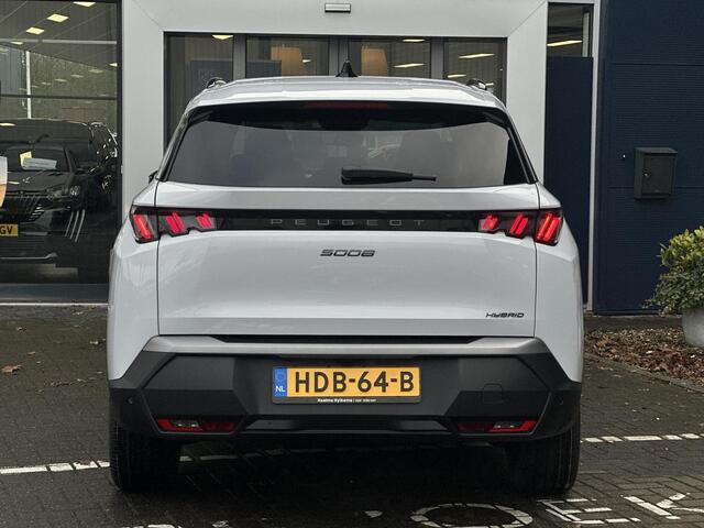 Peugeot 5008 1.2 Hybrid 136pk Allure | 360 Parkeercamera/-sensoren | Adaptieve Cruise Control | Navigatie | Draadloze telefoonlader | Climate Control | Stuurverwarming | Draadloze Apple Carplay/Android Auto | Full LED | LM velgen |