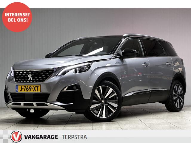 Peugeot 5008 1.2 PureTech GT-Line/ D-Riem Verv 94.000KM!/ 7-PERSOONS/ Automaat/ Camera/ Zwarte Hemel/ LED Koplampen/ Virtual Cockpit/ 19''LMV/ Flippers/ Keyless/ Apple+Android/ DAB+/ Dodehoekdetectie/ Clima/ Navi/ Cruise/ PDC.