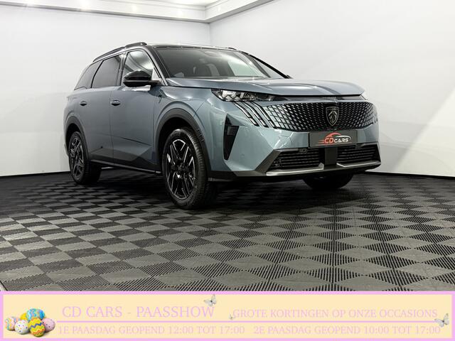 Peugeot 5008 1.2 Hybrid 145 GT 7P Camera, Half leder, Navi, Apple carplay, Rijstrook correctie, Elektrische achterklep, Cruise control, 2 jaar garantie