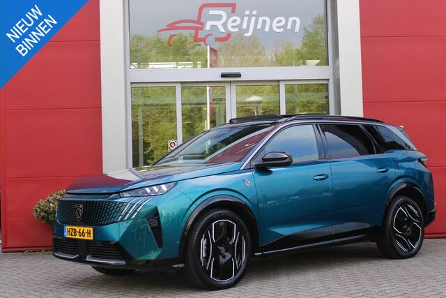 Peugeot 5008 e-5008 LAUNCH EDITION GT 325PK Dual Motor 73 kWh | PANORAMA SCHUIF / KANTELDAK | LEDEREN BEKLEDING NAPPA | ELEKTRISCH VERSTELBARE VOOR STOELEN, MET GEHEUGENFUNCTIE OP BESTUURDERSSTOEL | STOEL VERWARMING | STOEL MASAGE | ACHTERBANK VERWARMING | STUUR VERWA