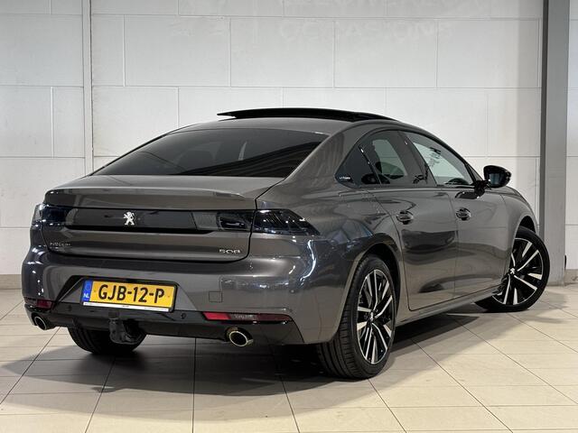 Peugeot 508 GT Pack Business 1.6 Turbo 225pk Hybrid e-EAT8 | FULL-OPTIONS! | NAPPA LEDER | SCHUIF/KANTELDAK | TREKHAAK | NIGHTVISION | 360° CAMERA