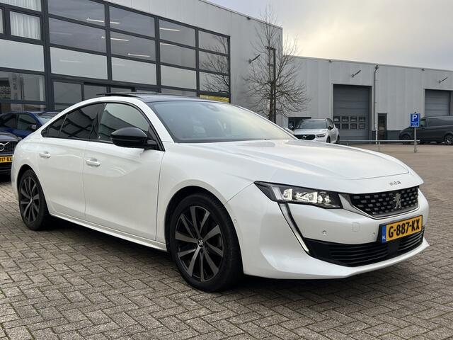 Peugeot 508 1.6 180 pk Automaat GT Line Navigatie Trekhaak Panoramadak Nappa Leer Elek Stoelen Camera Focal Audio Carplay Getint Glas