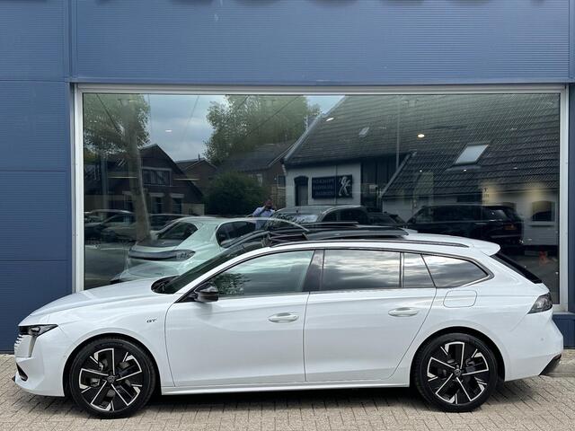 Peugeot 508 SW 1.6 HYbrid 180 GT | Facelift Model | Meest Complete Uitvoering | Volledig Lederen Bekleding | Glazen Panorama Schuif-/Kanteldak | Stoelverwarming & Massage | Plug-In Hybride Automaat | 360 Graden Camera | Navigatie | Climate Control | Adaptieve Cruise 