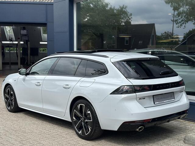 Peugeot 508 SW 1.6 HYbrid 180 GT | Facelift Model | Meest Complete Uitvoering | Volledig Lederen Bekleding | Glazen Panorama Schuif-/Kanteldak | Stoelverwarming & Massage | Plug-In Hybride Automaat | 360 Graden Camera | Navigatie | Climate Control | Adaptieve Cruise 