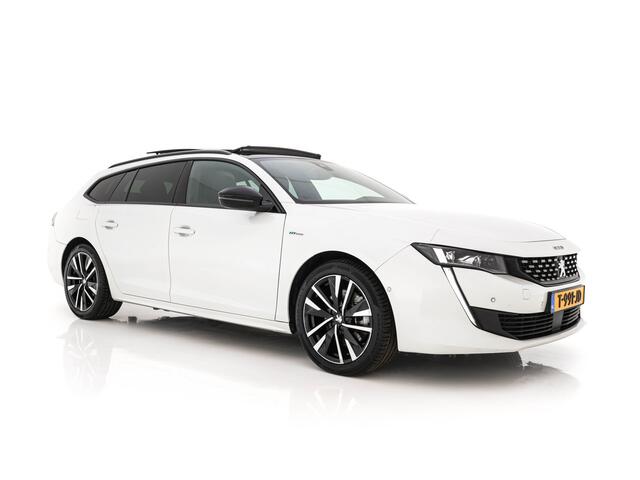Peugeot 508 SW 1.6 HYbrid GT Pack Business (Plug-in) (INCL.BTW) Aut. *PANO | LEATHER-FABRIC | FULL-LED | ADAPTIVE-CRUISE | BLINDSPOT | DAB | DIGI-COCKPIT | HEATED-SPORTSEATS | CAMERA | NAVI-FULLMAP | SHIFTPADDLES | PRIVACY-GLASS | AMBIENT-LIGHT