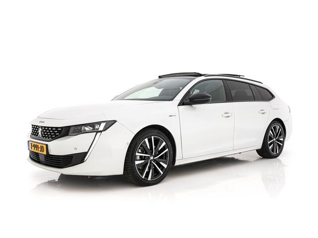 Peugeot 508 SW 1.6 HYbrid GT Pack Business (Plug-in) (INCL.BTW) Aut. *PANO | LEATHER-FABRIC | FULL-LED | ADAPTIVE-CRUISE | BLINDSPOT | DAB | DIGI-COCKPIT | HEATED-SPORTSEATS | CAMERA | NAVI-FULLMAP | SHIFTPADDLES | PRIVACY-GLASS | AMBIENT-LIGHT