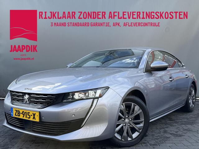 Peugeot 508 BWJ 2019 1.6 PureTech 181 PK Blue Lease Allure AUTOMAAT | TREKHAAK | HALF LEDER | FULL LED | ADAPTIVE CRUISE | KEYLESS | LANE ASSIST | 360 CAMERA | CARPLAY + ANDROID | NAVI | CLIMA | CRUISE | LMV | PDC