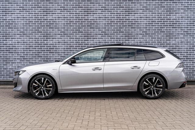 Peugeot 508 SW 1.6 HYbrid 225 GT | Panoramadak | Nappaleder | Stoelmassage | Stoelverwarming | Night Vision | HiFi Focal Audio | Elektrische Achterklep | Keyless Entry | Navigatie | Apple Carplay | Android Auto | Alarm | Plug-in Hybrid (PHEV)