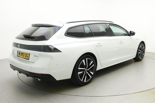 Peugeot 508 SW 1.6 HYbrid GT | Nieuwe tractiebatterij | 225pk | 18" LM Velgen | Camera | Dodehoek Detectie | Full LED | Lane Assist | Navigatie | Afneembare trekhaak