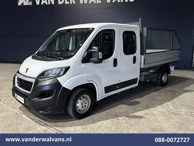 Peugeot BOXER 2.0 BlueHDI 130pk Pick up Dubbel Cabine Open laadbak Euro6 Airco | 7-Zits | Trekhaak | Navigatie