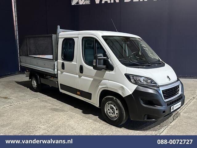 Peugeot BOXER 2.0 BlueHDI 130pk Pick up Dubbel Cabine Open laadbak Euro6 Airco | 7-Zits | Trekhaak | Navigatie