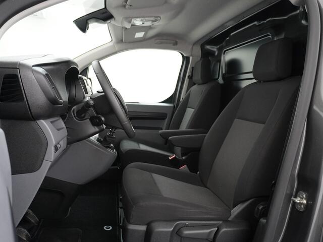 Peugeot EXPERT 1.5HDI 100 Premium Trekhaak Airco Bluetooth Cruise Control Regen/Lichtsensor Betonplex vloer Lat om Lat Schuifdeur Dealeronderhouden! Recent onderhoud gehad.