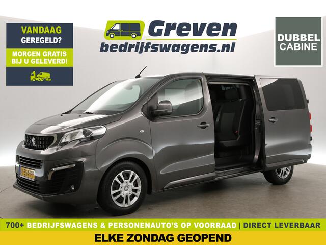 Peugeot EXPERT 231L 2.0 BlueHDI 177PK L3H1 | MARGE! | Dubbele Cabine | 5 Persoons | LED Airco 360Camera Cruise Carplay Trekhaak 2xSchuifdeur Navigatie PDC