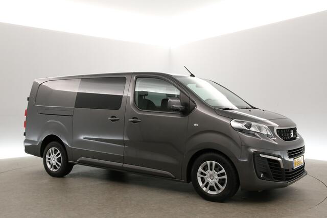Peugeot EXPERT 231L 2.0 BlueHDI 177PK L3H1 | MARGE! | Dubbele Cabine | 5 Persoons | LED Airco 360Camera Cruise Carplay Trekhaak 2xSchuifdeur Navigatie PDC