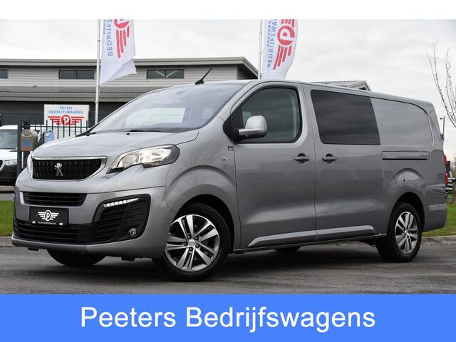 Peugeot EXPERT 2.0 BlueHDI 120 Long Asphalt DC 360 Camera, Cruise, Carplay, 2 x Schuifdeur, Multimedia, 122pk, Trekhaak, Sensoren, Uniek!