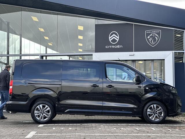 Peugeot EXPERT 2.0 BlueHDi 180pk S&S L3 DC | Dubbele schuifdeuren | Lederen bekleding | Stoelverwarming/-massage/-elektrische verstelling | Adaptive Cruise control | Standkachel | Trekhaak | Keyless Entry/Start | Digitale binnenspiegel | Apple Carplay/Android Auto | Par